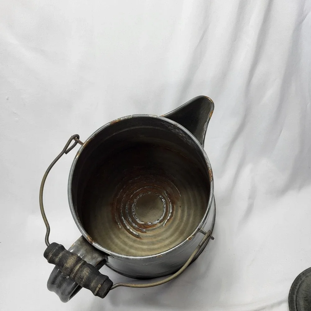 VTG Gray Granite Ware Enamelware Cowboy Camping 11